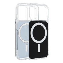 Case for iPhone 16 Clear Fusion Mag Cover compatible with MagSafe black