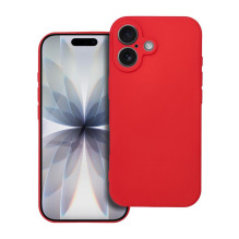 iPhone 17 dėklas, minkštas, raudonas