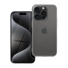 iPhone 15 PRO dėklas, skaidrus, 2 mm