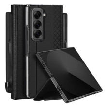 DUX DUCIS dėklas BRIL su rašiklio laikikliu, skirtas SAMSUNG Z Fold SE / W25, juodas