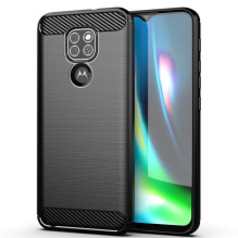 „Motorola Moto G9 PLAY / E7 PLUS“ dėklas, anglies juodumo „Motorola Moto G9 PLAY / E7 PLUS“ dėklas, anglies juodumo