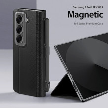 DUX DUCIS dėklas BRIL su rašiklio laikikliu, skirtas SAMSUNG Z Fold SE / W25, juodas