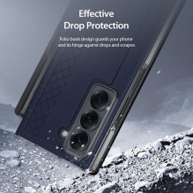 DUX DUCIS dėklas BRIL su rašiklio laikikliu, skirtas SAMSUNG Z Fold SE / W25, mėlynas