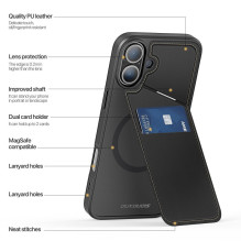 DUX DUCIS case RAFI II MAG with stand compatible with MagSafe for IPHONE 16 Plus black DUX DUCIS case RAFI II MAG with stand compatible with MagSafe for IPHONE 16 Plus black