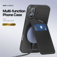 DUX DUCIS case RAFI II MAG with stand compatible with MagSafe for IPHONE 16 Plus black DUX DUCIS case RAFI II MAG with stand compatible with MagSafe for IPHONE 16 Plus black