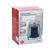 Keraminis ventiliatorinis šildytuvas 1500 W RC-K-398 juodas