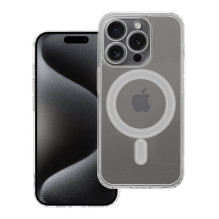 „iPhone 15 PRO“ skaidrus „Mag“ dėklas (STR / APSAUGA NUO FOTOAPAROS), suderinamas su „MagSafe“ permatomu dėklu „iPhone 15 PRO“ skaidrus „Mag“ dėklas (STR / APSAUGA NUO FOTOAPAROS), suderinamas su „MagSafe“ permatomu dėklu