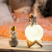 Moon table lamp / humidifier ASTRONAUT sitting Art Deco (model 5) AFSH