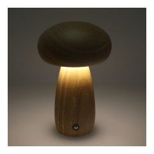 Table lamp bedside mushroom Art Deco wood color MTWTHN Table lamp bedside mushroom Art Deco wood color MTWTHN