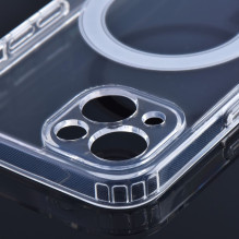 „iPhone 12 PRO MAX“ skaidrus „Mag Cover“ dėklas (MID), suderinamas su „MagSafe“ permatomu dėklu