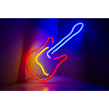 NEON NA ŚCIANĘ LED ir USB - Gitara modelis