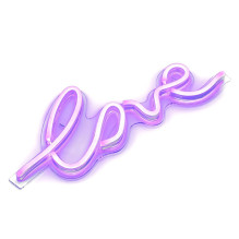 Neoninis LED USB jungtyje - LOVE modelis