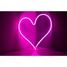 Neoninis LED USB - ŠIRDIES modelis