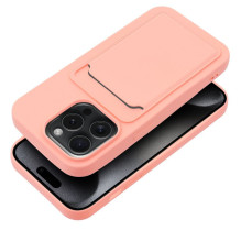 „iPhone 15 PRO“ kortelių dėklas, rožinis