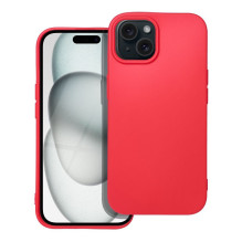 iPhone 15 dėklas, minkštas, raudonas iPhone 15 dėklas, minkštas, raudonas