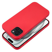 iPhone 15 dėklas, minkštas, raudonas iPhone 15 dėklas, minkštas, raudonas
