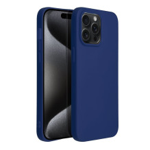 iPhone 15 PRO MAX dėklas, minkštas, tamsiai mėlynas