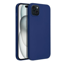 iPhone 15 PLUS dėklas, minkštas, tamsiai mėlynas iPhone 15 PLUS dėklas, minkštas, tamsiai mėlynas