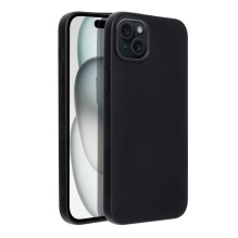iPhone 15 PLUS dėklas, minkštas, juodas