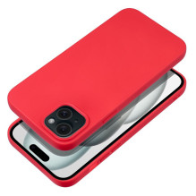 „iPhone 15 PLUS“ dėklas, minkštas, raudonas