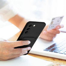 Case for Samsung A35 5G Card Case czarny