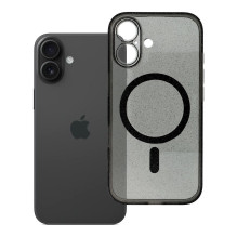 „iPhone 16“ skaidrus „Mag“ dėklas (STR / APSAUGA FOTOAPARA), suderinamas su „MagSafe“ juodais blizgučiais „iPhone 16“ skaidrus „Mag“ dėklas (STR / APSAUGA FOTOAPARA), suderinamas su „MagSafe“ juodais blizgučiais