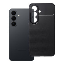 Samsung S26 Carbon Premium dėklas, juodas