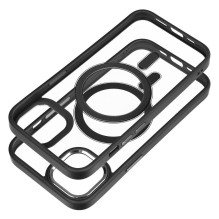 „iPhone 13“ „Color Edge Mag Cover“ dėklas, suderinamas su „MagSafe“, juodas