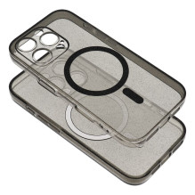 Case for iPhone 14 PRO MAX Clear Mag Cover (STR / CAMERA PROTECTION) compatible with MagSafe black glitter Case for iPhone 14 PRO MAX Clear Mag Cover (STR / CAMERA PROTECTION) compatible with MagSafe black glitter