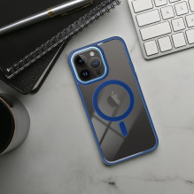 Case for iPhone 13 PRO MAX Color Edge Mag Cover compatible with MagSafe blue