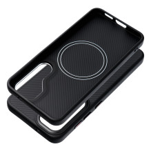 Case for Samsung S25 Carbon Elite Mag Cover compatible with MagSafe black Case for Samsung S25 Carbon Elite Mag Cover compatible with MagSafe black