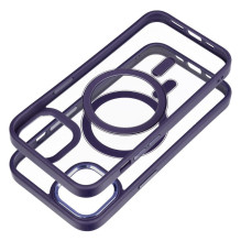 „iPhone 13 Color Edge Mag Cover“ dėklas, suderinamas su „MagSafe“, violetinis „iPhone 13 Color Edge Mag Cover“ dėklas, suderinamas su „MagSafe“, violetinis