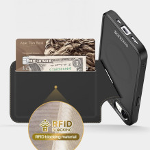 DUX DUCIS case RAFI II MAG with stand compatible with MagSafe for IPHONE 16e black DUX DUCIS case RAFI II MAG with stand compatible with MagSafe for IPHONE 16e black