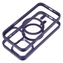 „iPhone 13 PRO“ „Color Edge Mag Cover“ dėklas, suderinamas su „MagSafe“, violetinis „iPhone 13 PRO“ „Color Edge Mag Cover“ dėklas, suderinamas su „MagSafe“, violetinis
