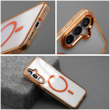 Case for Honor 400 Frame Clear Hybrid Mag Cover compatible with MagSafe hermes orange Case for Honor 400 Frame Clear Hybrid Mag Cover compatible with MagSafe hermes orange