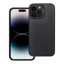 „iPhone 14 PRO MAX“ dėklas, „Carbon Elite Mag Cover“, suderinamas su „MagSafe“, juodas „iPhone 14 PRO MAX“ dėklas, „Carbon Elite Mag Cover“, suderinamas su „MagSafe“, juodas