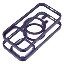 „iPhone 14 PRO“ „Color Edge Mag Cover“ dėklas, suderinamas su „MagSafe“, violetinis