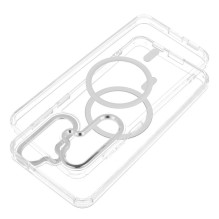 Case for Samsung S26 ULTRA Frame Clear Hybrid Mag Cover compatible with MagSafe transparent