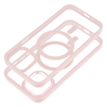 Case for iPhone 12 / 12 PRO Color Edge Mag Cover compatible with MagSafe pink