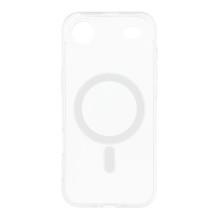 „iPhone 17 AIR“ skaidrus 2 mm „Mag“ dėklas, suderinamas su „MagSafe“ (fotoaparato apsauga), permatomas
