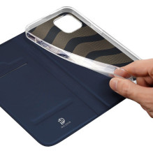DUX DUCIS wallet case SKIN PRO for IPHONE 15 Plus blue DUX DUCIS wallet case SKIN PRO for IPHONE 15 Plus blue