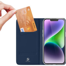 DUX DUCIS piniginės dėklas SKIN PRO, skirtas IPHONE 15 Plus, mėlynas DUX DUCIS piniginės dėklas SKIN PRO, skirtas IPHONE 15 Plus, mėlynas