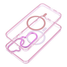 „Samsung S26 Frame Clear Hybrid Mag Cover“ dėklas, suderinamas su „MagSafe“ korpusu, rausvos spalvos „Samsung S26 Frame Clear Hybrid Mag Cover“ dėklas, suderinamas su „MagSafe“ korpusu, rausvos spalvos
