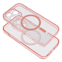 Case for Samsung S26 PLUS Clear Mag Cover (STR) compatible with MagSafe pink glitter Case for Samsung S26 PLUS Clear Mag Cover (STR) compatible with MagSafe pink glitter
