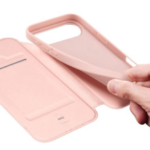 DUX DUCIS piniginės dėklas SKIN PRO, skirtas IPHONE 17 AIR, rožinis DUX DUCIS piniginės dėklas SKIN PRO, skirtas IPHONE 17 AIR, rožinis