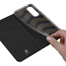 DUX DUCIS SKIN PRO piniginės dėklas, skirtas SAMSUNG S25 Edge, juodas DUX DUCIS SKIN PRO piniginės dėklas, skirtas SAMSUNG S25 Edge, juodas