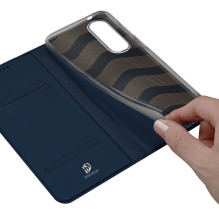DUX DUCIS piniginės dėklas SKIN PRO, skirtas SAMSUNG S25 Edge, mėlynas DUX DUCIS piniginės dėklas SKIN PRO, skirtas SAMSUNG S25 Edge, mėlynas