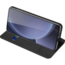 DUX DUCIS SKIN PRO piniginės dėklas, skirtas SAMSUNG S25 Plus, juodas DUX DUCIS SKIN PRO piniginės dėklas, skirtas SAMSUNG S25 Plus, juodas