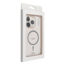 „iPhone 11“ dėklas, „Drop Glue“, spalvingas žiedinis „Mag“ dėklas, suderinamas su „MagSafe“, pilkas