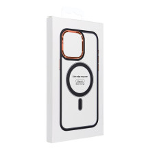 Case for iPhone 13 Color Edge Mag Cover compatible with MagSafe black-red